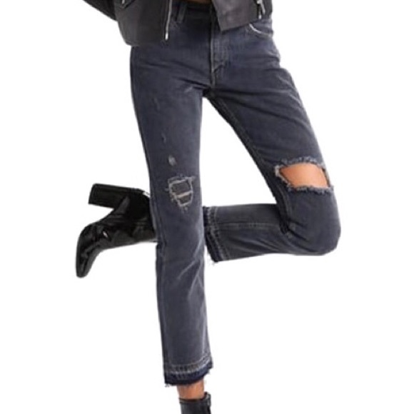 Levi's Denim - NWT Levi’s 505 C Cropped Gray Jeans